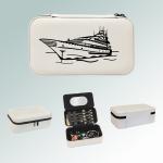 Personalized boat jewelry box with your choice of boat design and custom engraved text. 50+ boat designs to choose from.