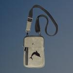 Personalized crossbody marine life bag with your choice of marine life design and custom engraved text.