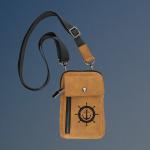 Custom engraved urban crossbody bag with your choice of Nautical design and personalized text.