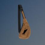 Personalized crescent sailboat crossbody bag with your choice of sailboat design and custom engraved text.