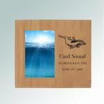 Custom engraved marine life picture frame plaque with your choice of marine life design and personalized text. 100+ marine life designs to choose from.