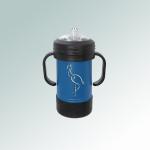 Personalized stainless steel bird sippy cup with your choice of bird design and custom engraved text. 100+ bird design to choose from.