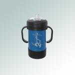 Personalized stainless steel sippy cup with your choice of nautical design and custom engraved text. 100+ nautical designs to choose from.