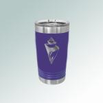 Personalized stainless steel polar camel pint glass with custom engraved text and a nautical design. Nautical Pint Glass