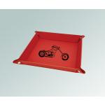 Leatherette motorcycle valet tray with your choice of motorcycle design and personalized text. 40+ motorcycle designs to choose from.