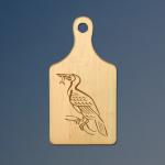 Custom engraved maple bird cutting board with engraved bird design of your choice. 100+ bird design to choose from.