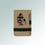 Personalized leatherette mini Sailboat notepad & pen with a sailboat design and custom engraved text. 50+ sailboat designs to choose from.