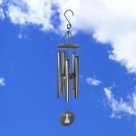 Personalized lighthouse wind chimes with your choice of engraved text and lighthouse designs.